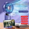 Usb Handheld Electric Fan 4 Adjustable Levels Digital Display Strong Wind Long Endurance Cooling Fan