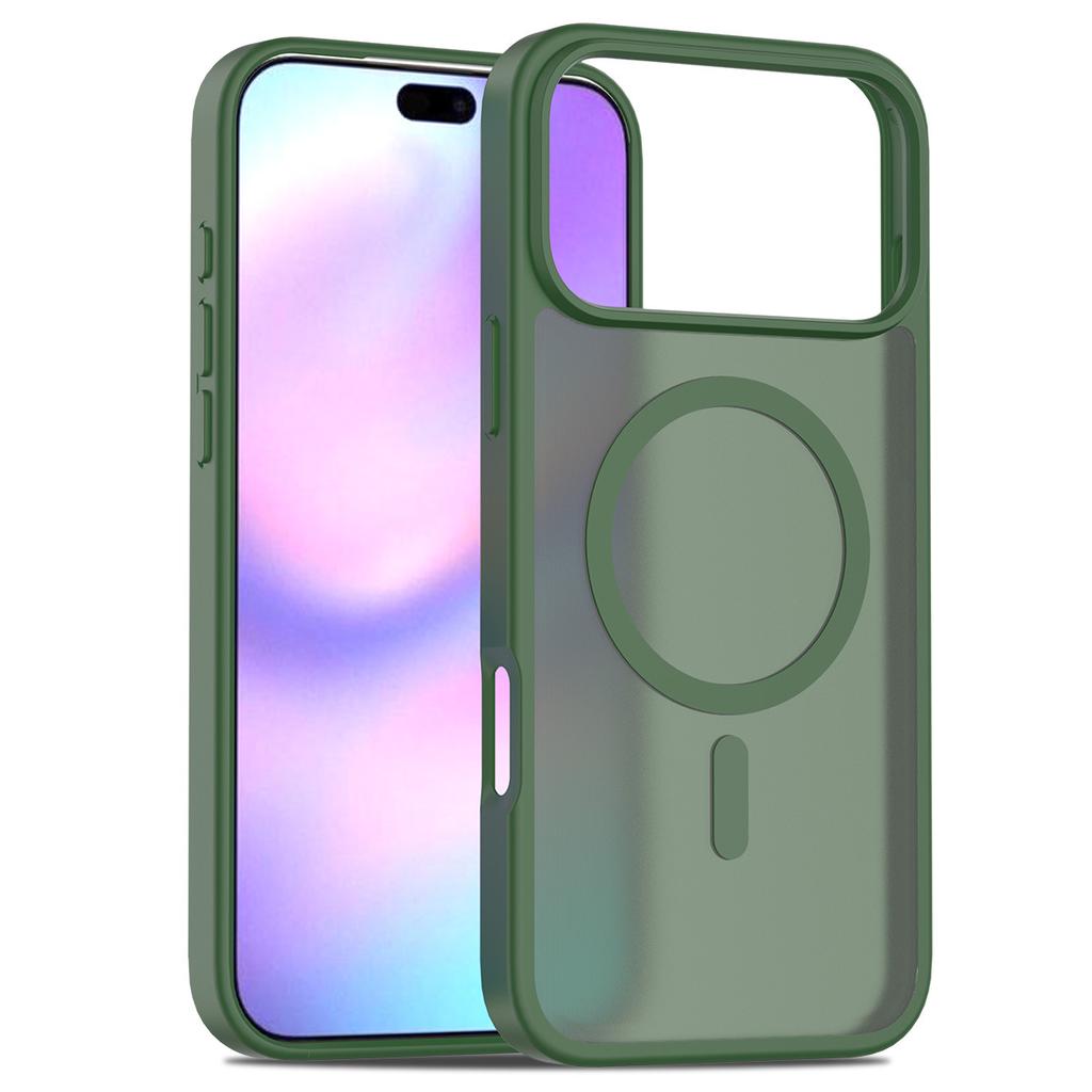 Magnetic Sandblasted Texture Dual-Function Case for iPhone 17 Drop-Proof Apple iPhone 16 Pro Max Protective Cover