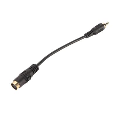 Mini DIN 4 Pin To RCA Cable Female To Male Plug and Play S Video To RCA Adapter Cord for DVD CD