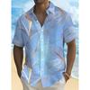 Men's Coconut Tree Pattern 3D Print Shirt Button Up Shirt Casual Shirt Summer Shirt Short Sleeve Daily Vacation Clothing