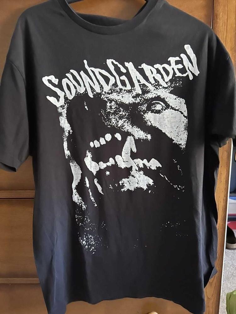 Soundgarden Konsert T-shirt Vintage Klassisk Stil Svart Herr T-shirt Alla Storlekar Unisex T-shirt