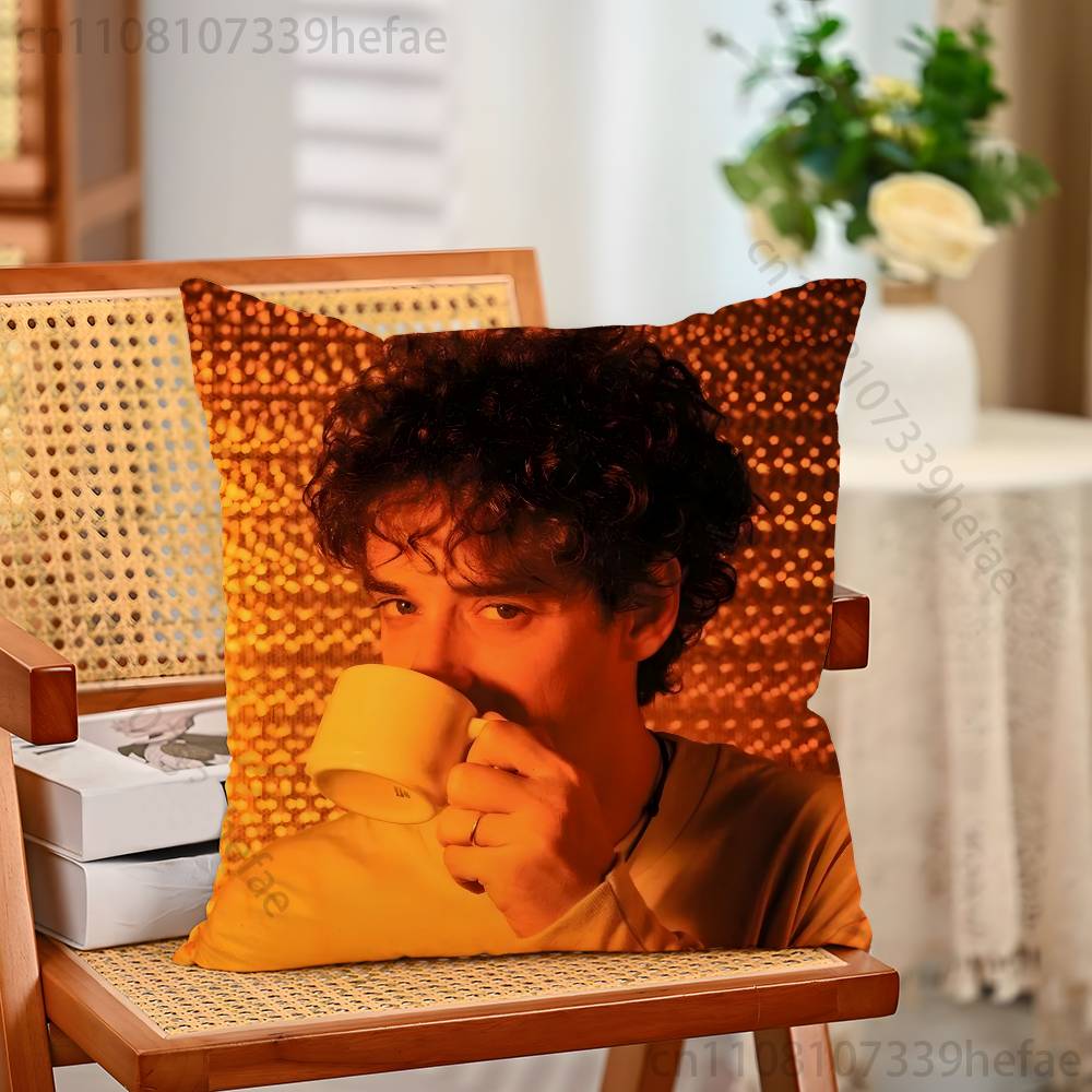 Singer Gustavo CCerati Funny Pillow Case Antidustmite Pillowcase Invisible Zipper Silky Short Plush Sofa Cushion Cover
