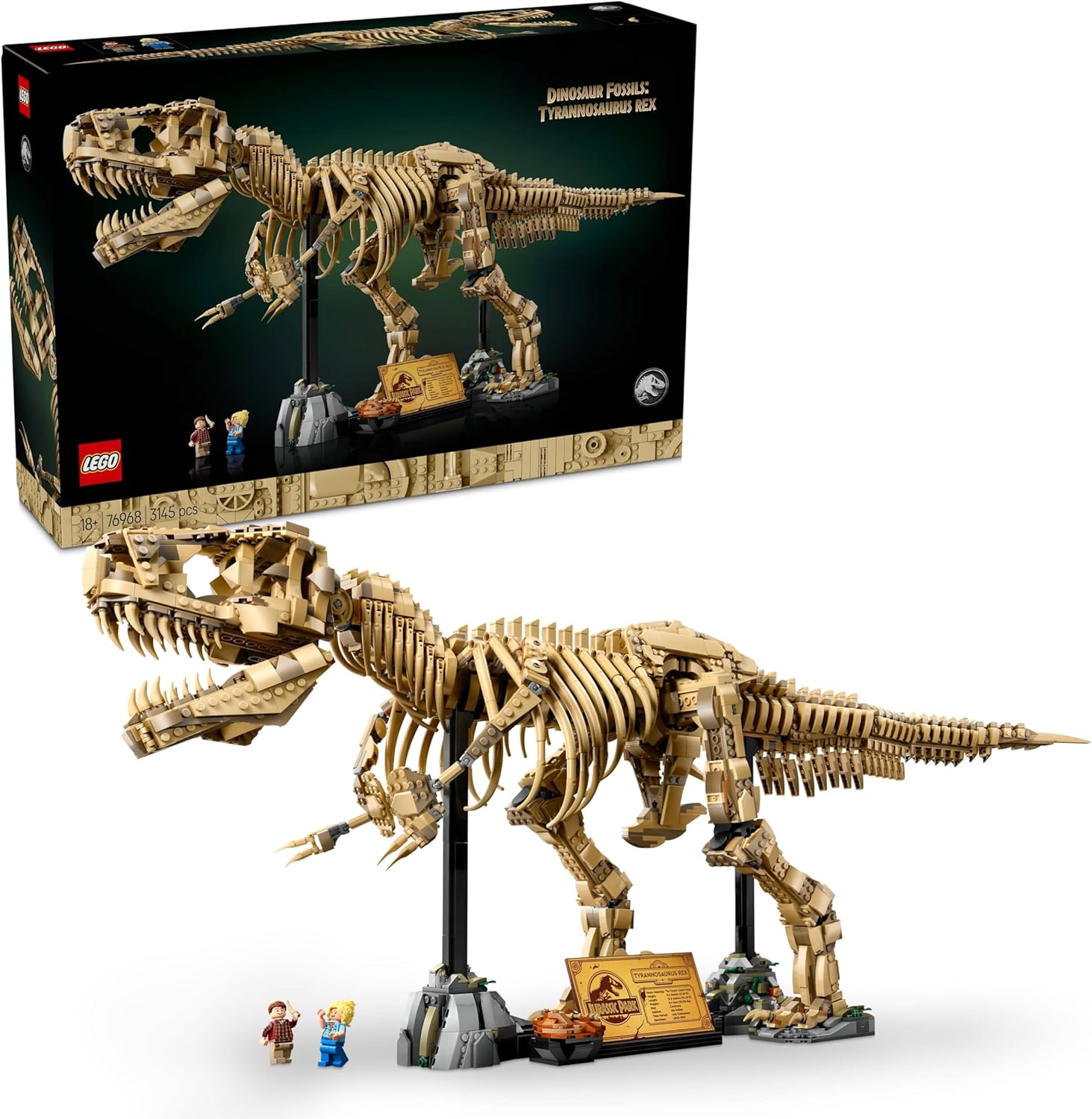 LEGO 76968 Tyrannosaurus Rex Skeleton Fossil Jurassic World Children s Puzzle Assembly Block Toy Male