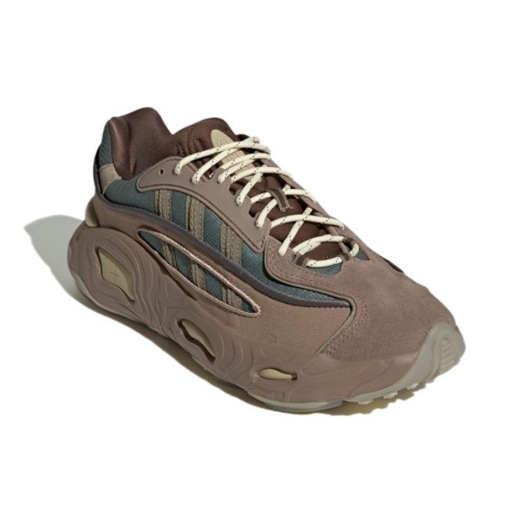 Adidas Originals Oznova Retro Non-Slip Durable Low-Top Lifestyle Shoes Unisex Sneakers Brown Green HP7729