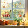 Thanksgiving Day Window Stickers Bathroom Shadow Clings Turkey Pumpkin 2026 2027 New Year's Eve Birthday Party Decoration Favors