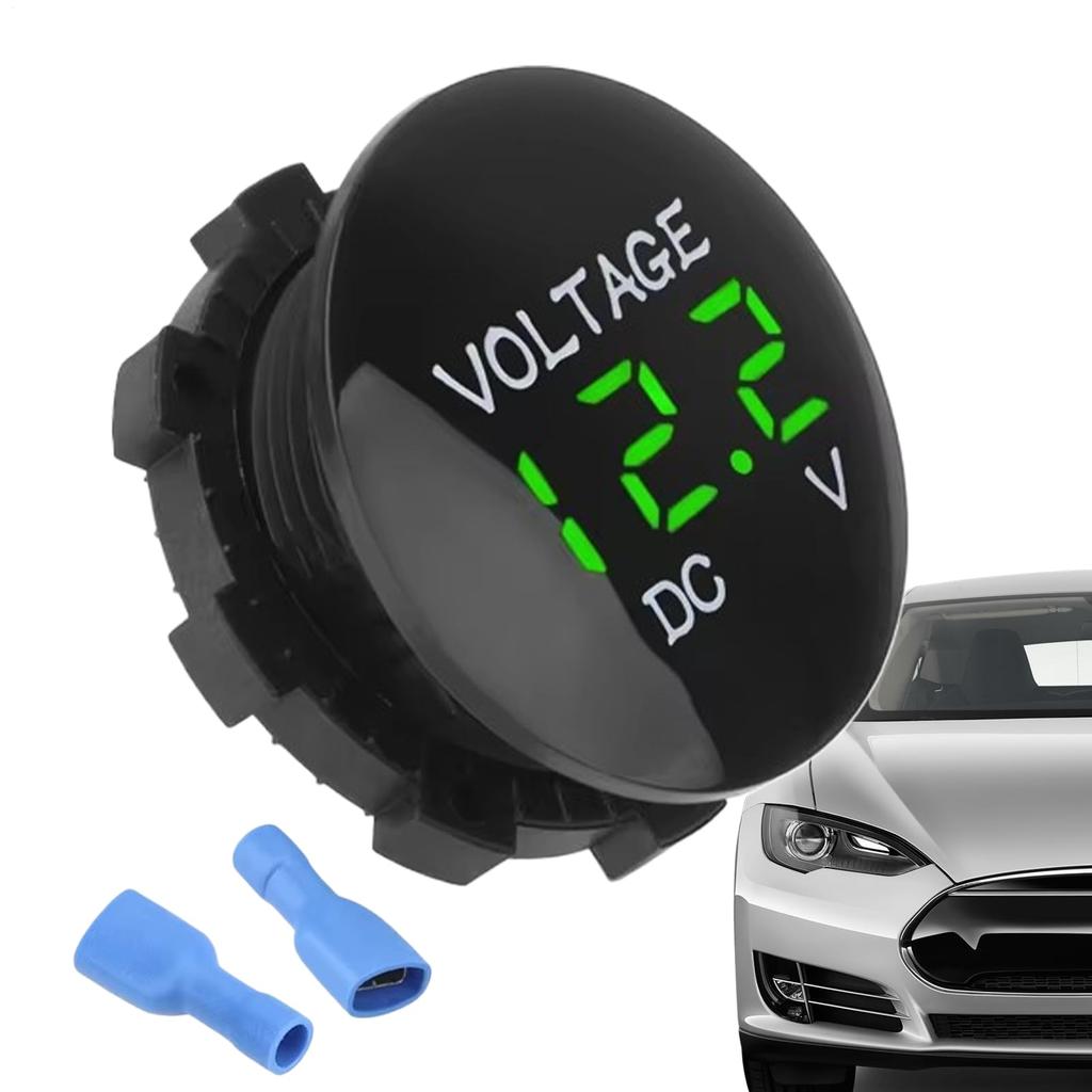 Voltmetr, Automobilový voltmetr DC LED Digitální displej Motocyklový tester ,