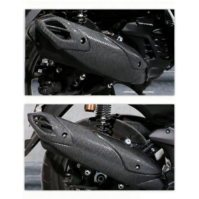 ABS Exhaust Heat Protector for 2025 NMAX155 Motorcycle Designed to Reduce Engine Heat and Extend Lifespans