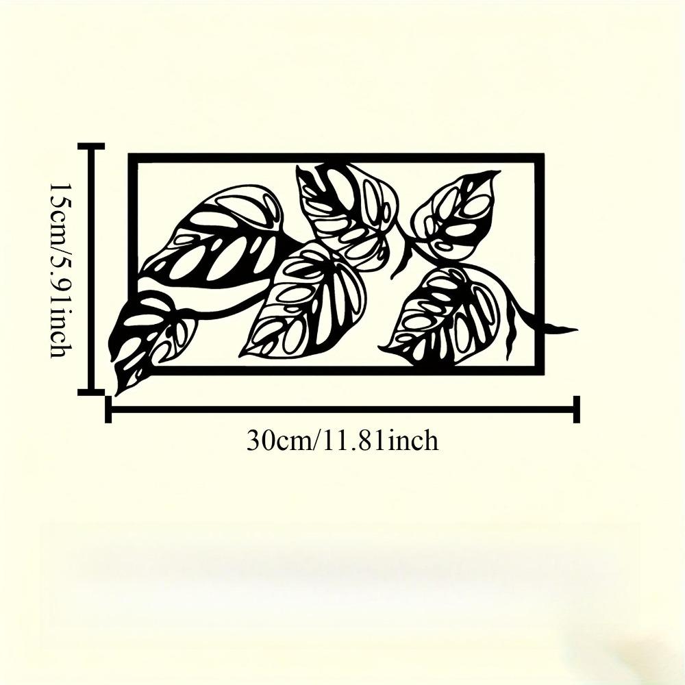 Metal Leaf Wall Art Rustproof Sculpture Outdoor Garden Decor