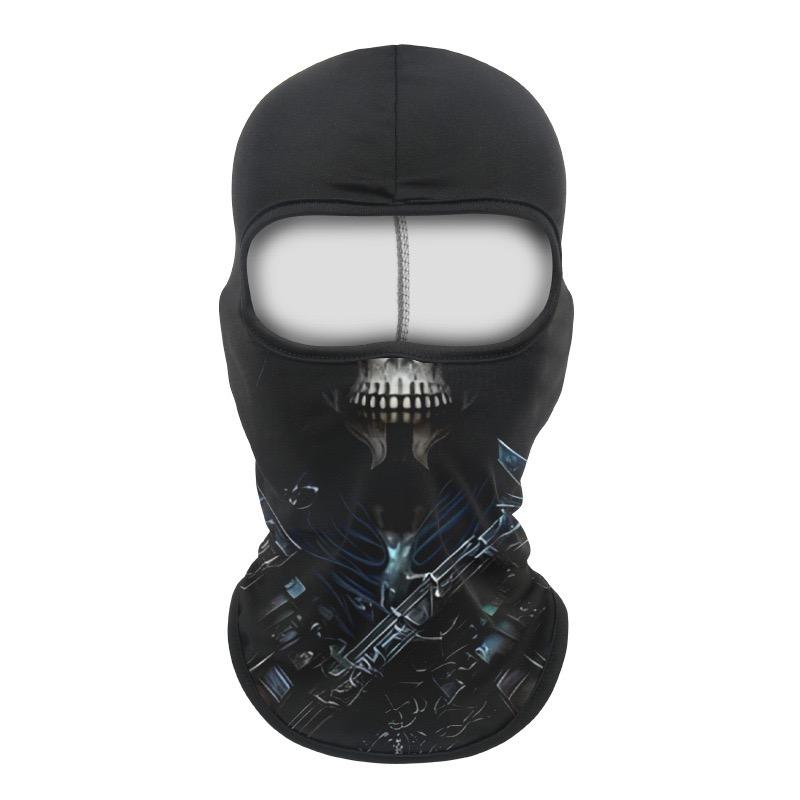 Balaclava Helmet, Animal Skull Pattern Sun UV Protection Face Mask, Lightweight Breathable Neck Gaiter for Motorcycle Cycling