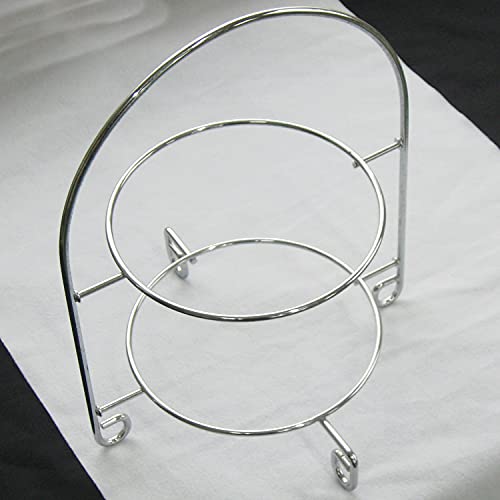 Nagao Cake Stand, 2-Tier, Silver, Large Size, Made in Japan