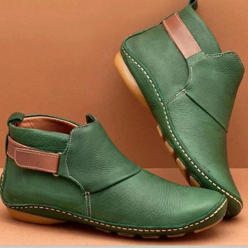 

Ботильоны женские модные женские ботинки на плоской подошве водонепроницаемые удобные зимние нескользящие ботинки женские повседневные туфли женские 39 зелёный