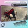 HYBXAXC European Knights Series Mouse Pad Gaming Desk Pad Thickened Edge Sealing Office Computer Keyboard Pad
