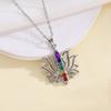 FTCY 7 Chakras Necklaces for Women Elegant Flower Yoga Energy Necklace Exquisite Charms Women's Pendant Gift