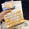 Funny 26 Grid Keyboard Keycap Clicker Keychain Fidget Push Squeeze Stress Anxiety Relief Decompression Sensory Bag Charm Gift