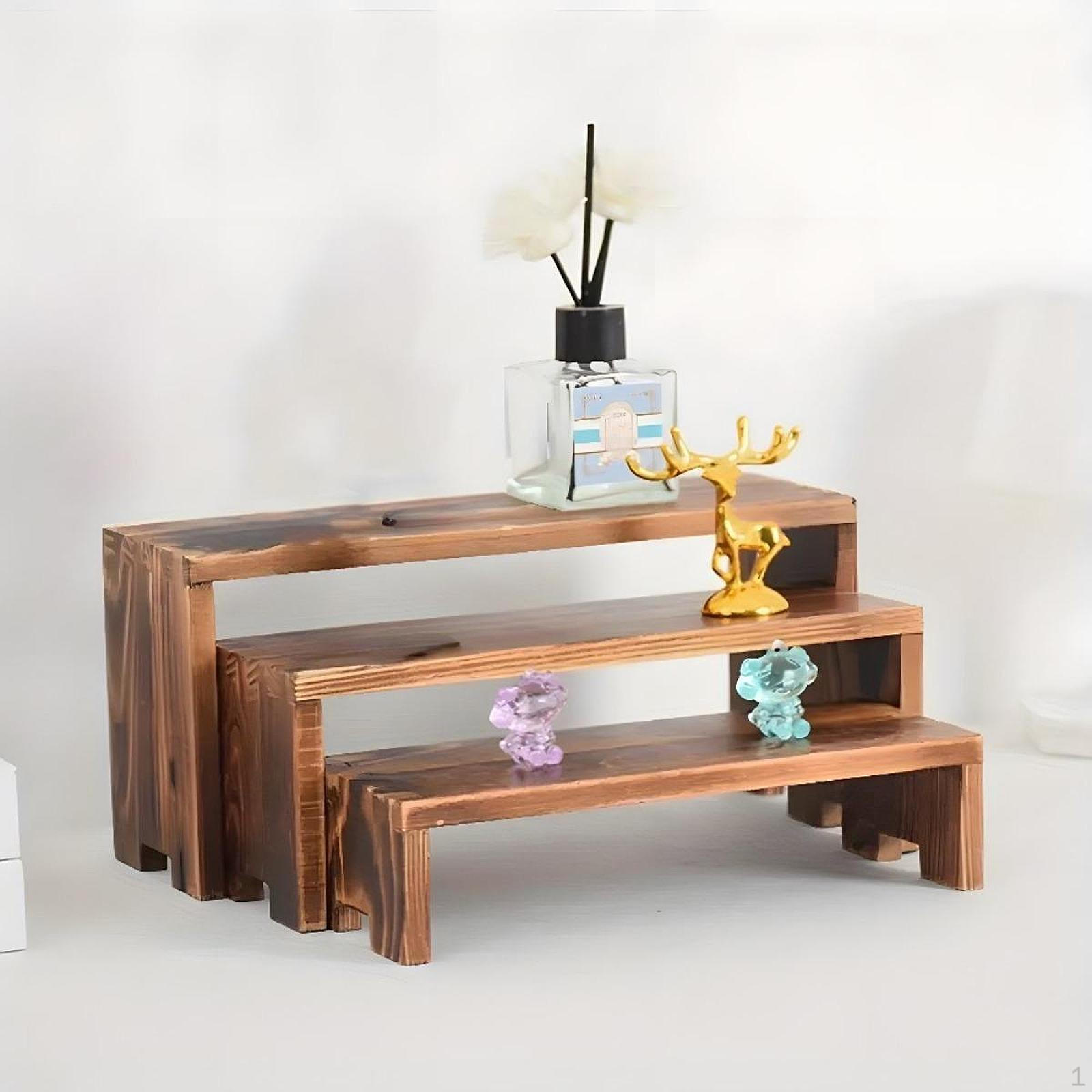 

Деревянная многоярусная подставка-витрина, набор для десертного стола, штабелируемый органайзер для одеколона и парфюмерии для