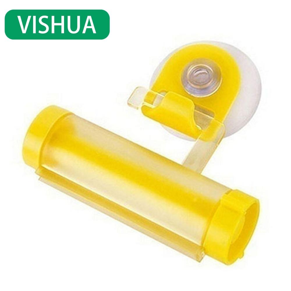 Kunststoffgerät - Eine Saugfußpresse zur bequemen Aufbewahrung und zum gleichmäßigen Ausdrücken von Zahnpastatuben