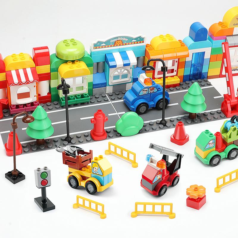 Jucării DIY Set de Blocuri de Construcție Creative cu Particule Mari Mărime Mare Colorat Clasic Cărămizi de Bază Jucării DIY Pentru Bebeluș Cadouri de Crăciun