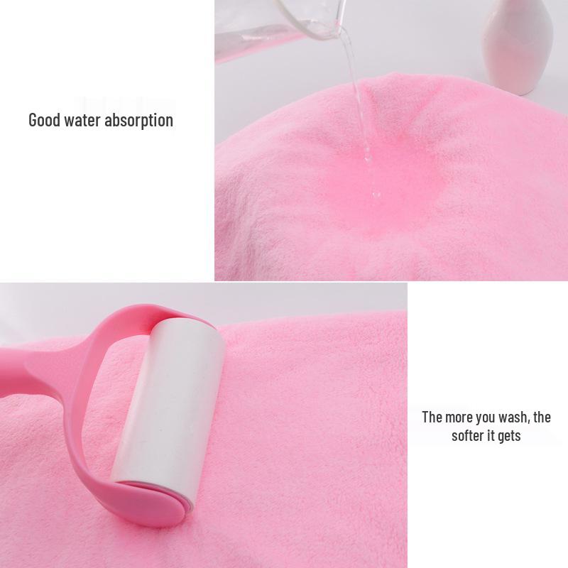 Coral Fleece Bath Towel Set: Two-Piece Parent-Child Gift, Perfect for Weddings & Promotions