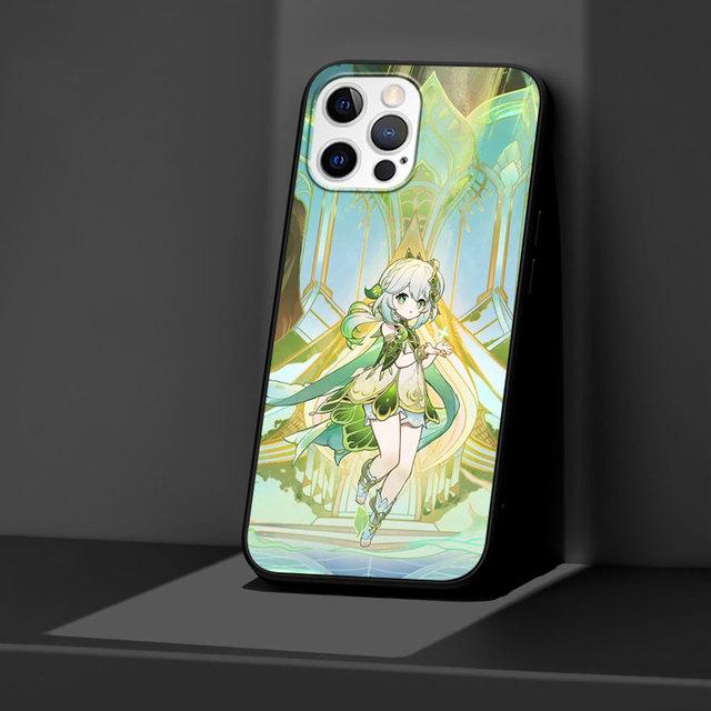 Puzdro pre Apple Iphone 11 13 12 Mini 14 Pro Max Xr 7 8 +Se 2020 Xs 6 6s Plus 5 5s Čierny silikónový kryt na telefón Genshin Impact