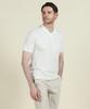 PANICALE White Johnny Collar Polo Shirt