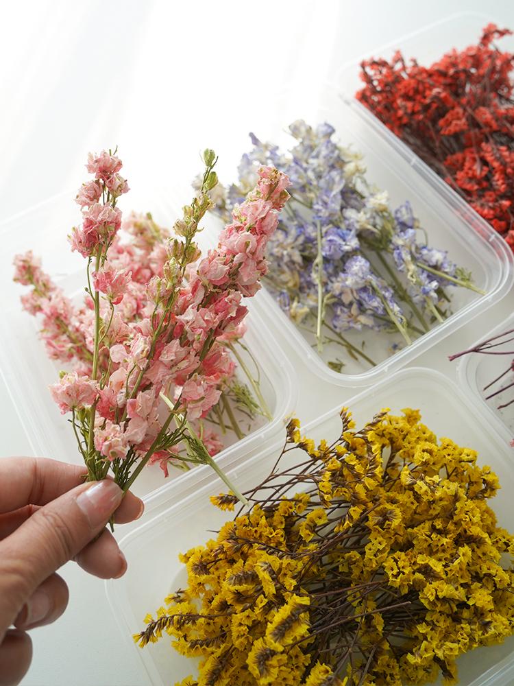 Man Yue Handcrafted DIY Sachet Candle Kit: Natural Dried Lavender Flowers for Decoration