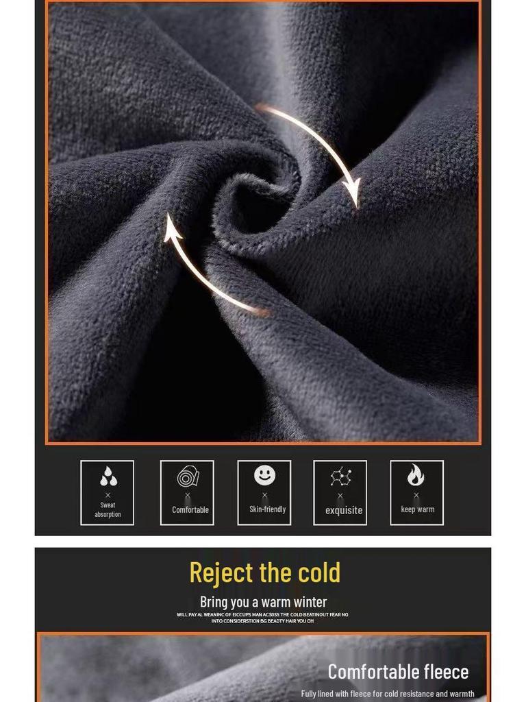 Men's Trendy Fleece-Lined Corduroy Sweatpants: Winter Warmth & Versatile Style