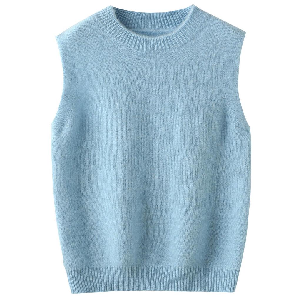 New Kids' 100% Wool V-Neck Sleeveless Sweater