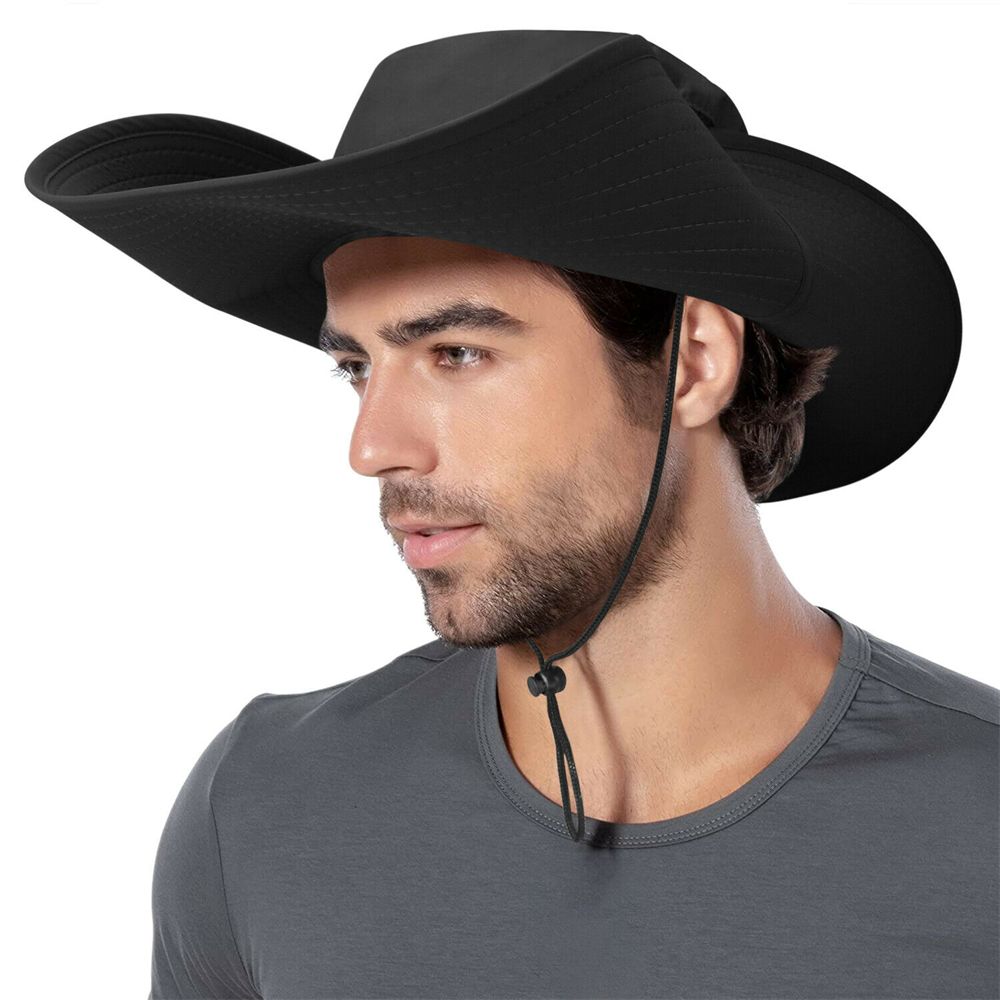 Hiking Men Women Breathable Boonie Bucket Cap Wide Visor Brim Hat Summer Fishing Sun Fisherman Hat