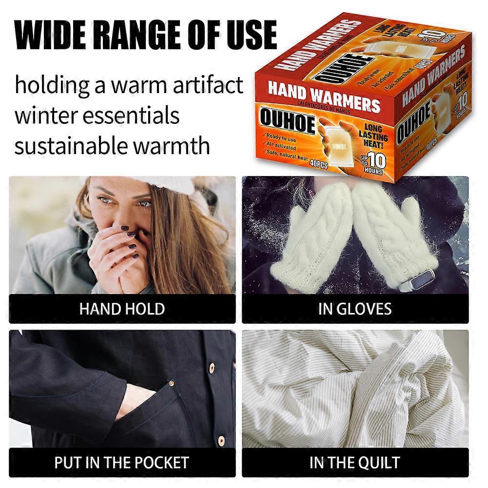 20pcs Hot Hands Hand Warmers HotHands Packs Warm Pocket Heat Outdoor PACK OF 10 PAIRS