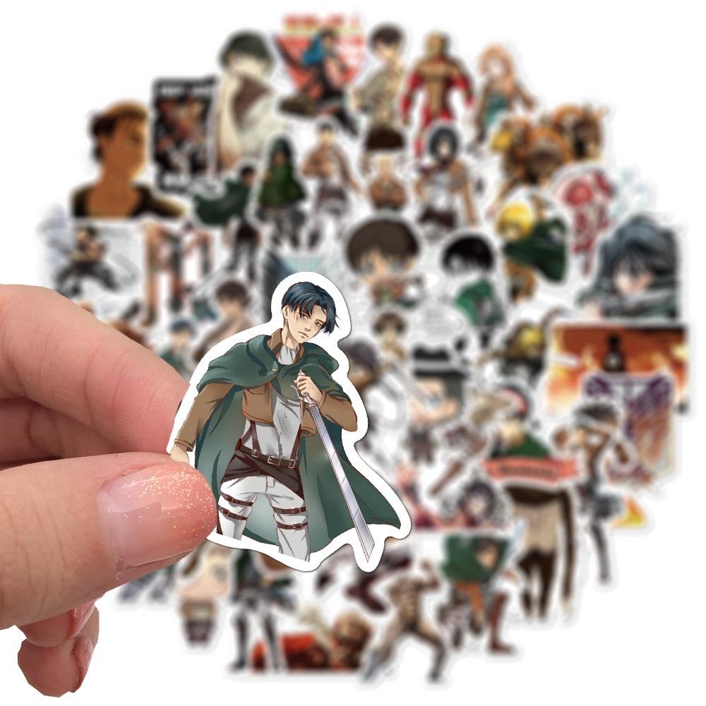 1050Pcs Japanese Anime Attack on Titan stickers Graffiti for DIY Luggage Laptop Skateboard Motorcycle Bicycle Stickers