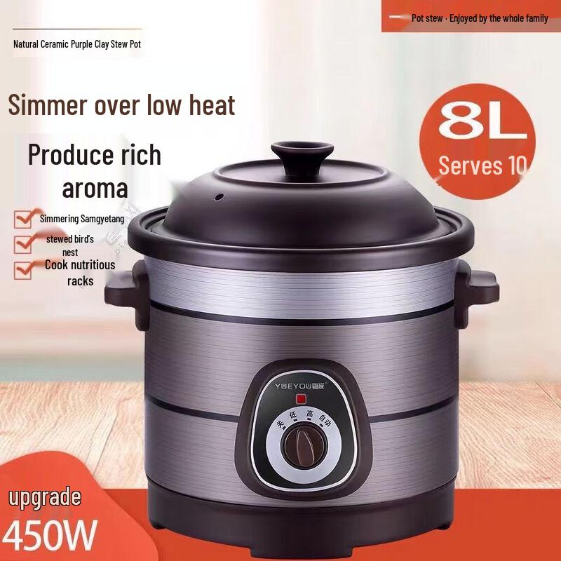 Triceratops 8L Ceramic Automatic Electric Stew Pot