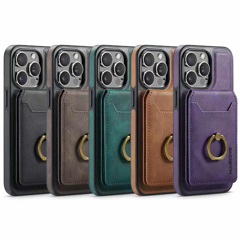Detachable 2IN1 Real Magsafe Strong Magnetic Wireless Charging Wallet Case For iPhone 12 13 14 15 16 Pro Max Plus Cover