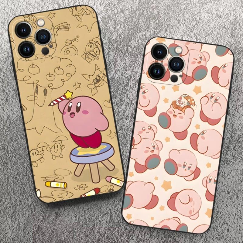Cute Kirbys Phone Case For Iphone 14 Pro 13 Mini 11 12 Max Xr X Xs 7 8 6 Plus Shockproof Back Cover