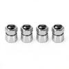 For Volkswagen b44Pcs Aluminum Car Tire Valve Caps Diamond Tyre Valve Airtight Cover Waterproof Dust For VW Jetta Golf EOS GTI Auto Accessories
