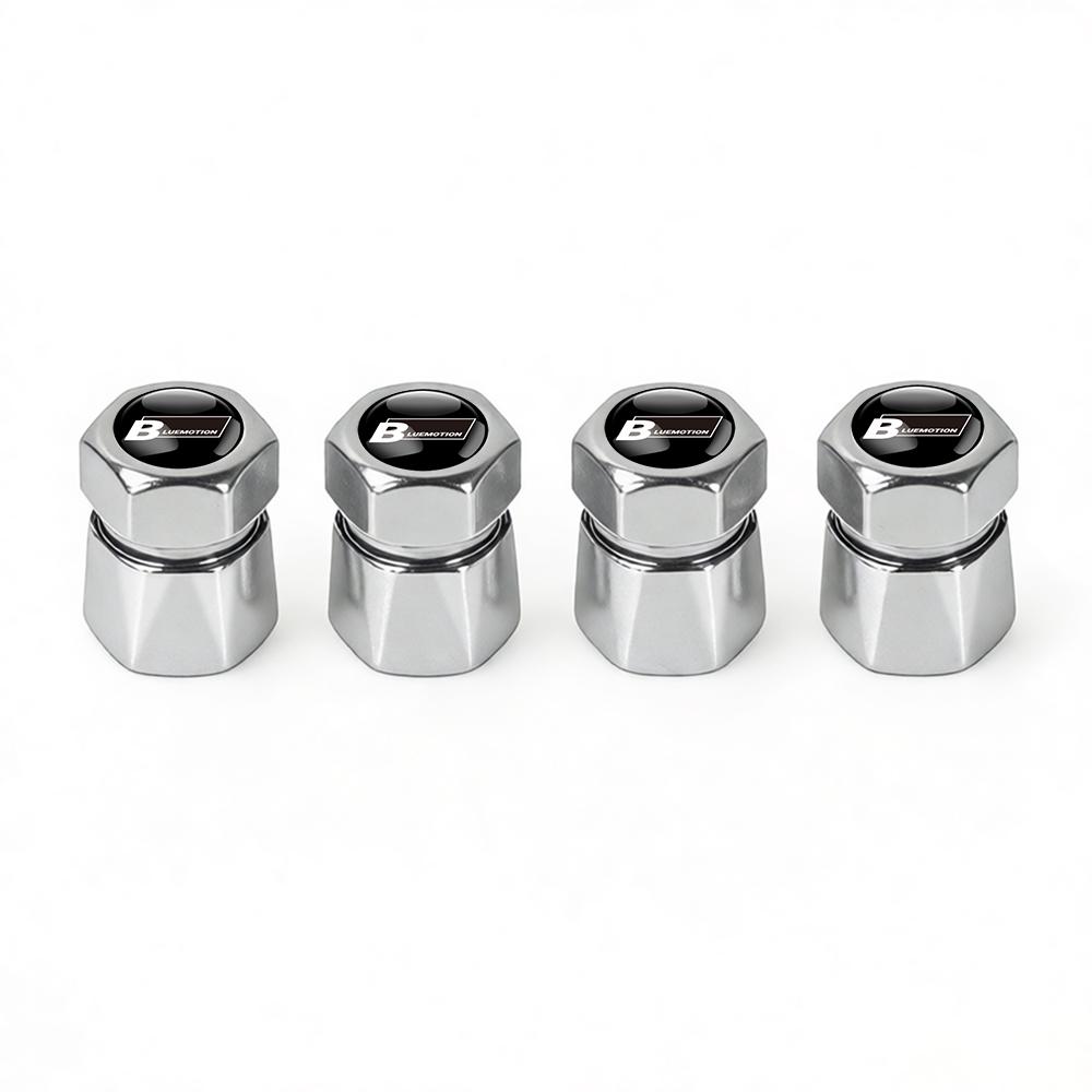 For Volkswagen b44Pcs Aluminum Car Tire Valve Caps Diamond Tyre Valve Airtight Cover Waterproof Dust For VW Jetta Golf EOS GTI Auto Accessories