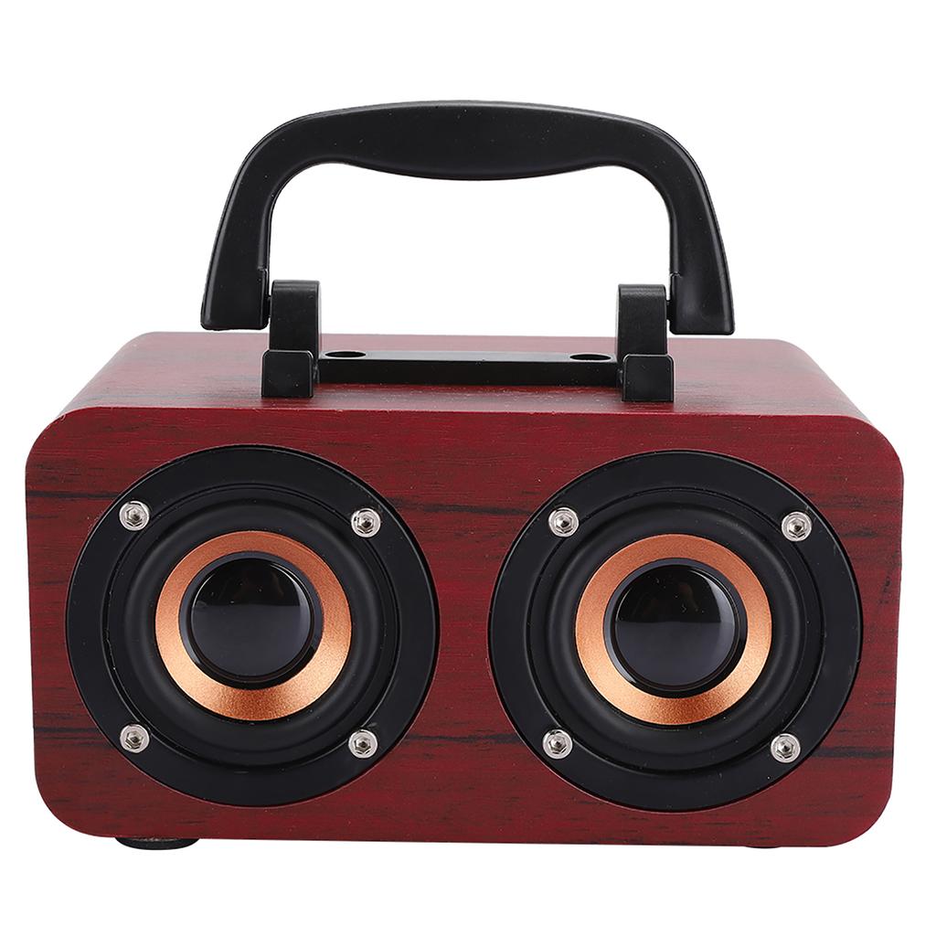 Retro Wooden Wireless   Speaker Portable Music Player for Mobile Phone PC