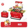 Kids Pretend Play Kitchen Toys Tableware Spray Barbecue Trolley  BBQ Candy Suitcase Role-Playing Toys Light Sound Simulate Set