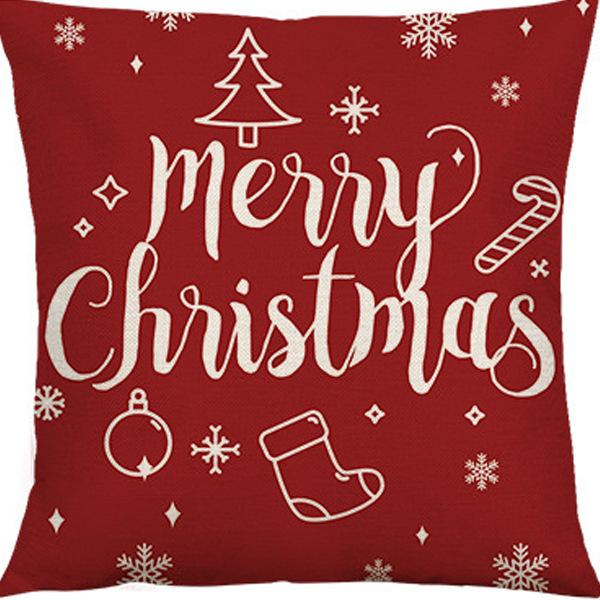 Federa Cuscino con Stampa Natalizia Decorazione Soggiorno Casa Babbo Natale Abbraccio Nuovo Divano Cuscino di Natale