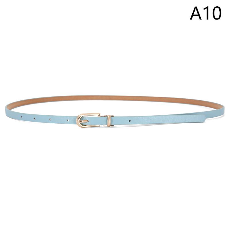 Ceinture décorative pour robes et pulls, fine et ajustable en cuir synthétique pour femmes, disponible en plusieurs couleurs.