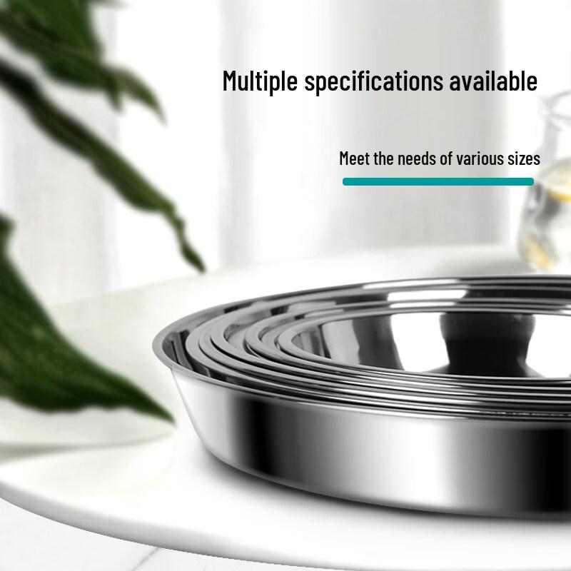 DM 304 Stainless Steel Round Dinner Plate
