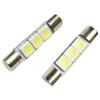 2LOOP Set of 2 T6.3 X 31mm LED 3 Chip SMD Vanity Visor Room Lamp - Pure White Light