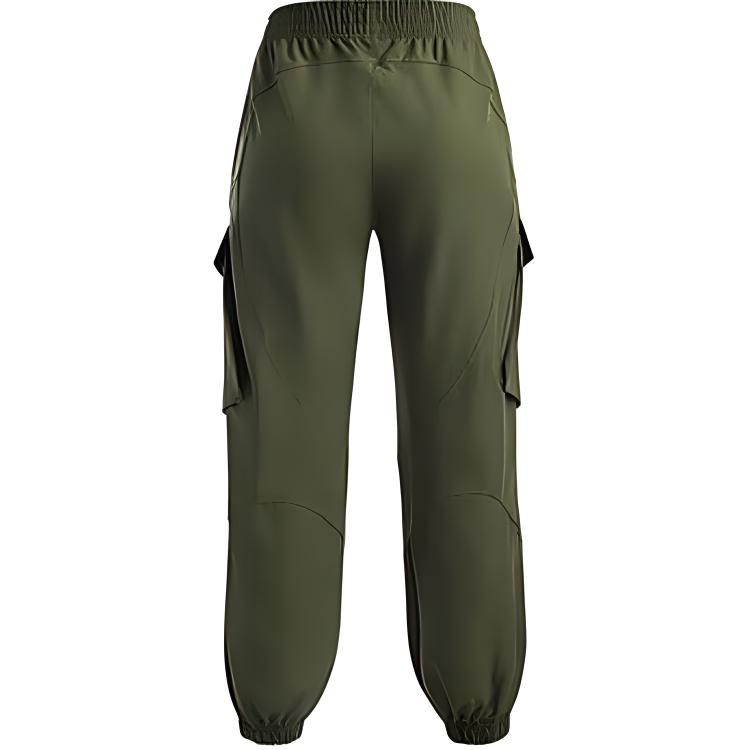 Under Armour Training Bequeme Atmungsaktive Gewebte Sporthose Damenhose Armeegrün 1386481-390