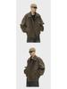 Men's Trendy Retro Brown Distressed Leather Jacket - Cool Design, Casual Lapel, Perfect for Couples