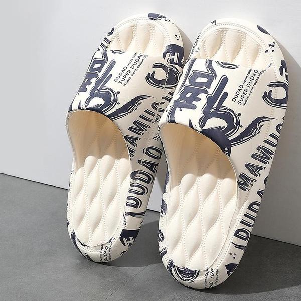 Men's Slippers Casual Non Slip EVA Lightweight Slippers for Indoor Outdoor Summer Sandal Beach Pool Gym Bathroom Shower Shoes Plus Size