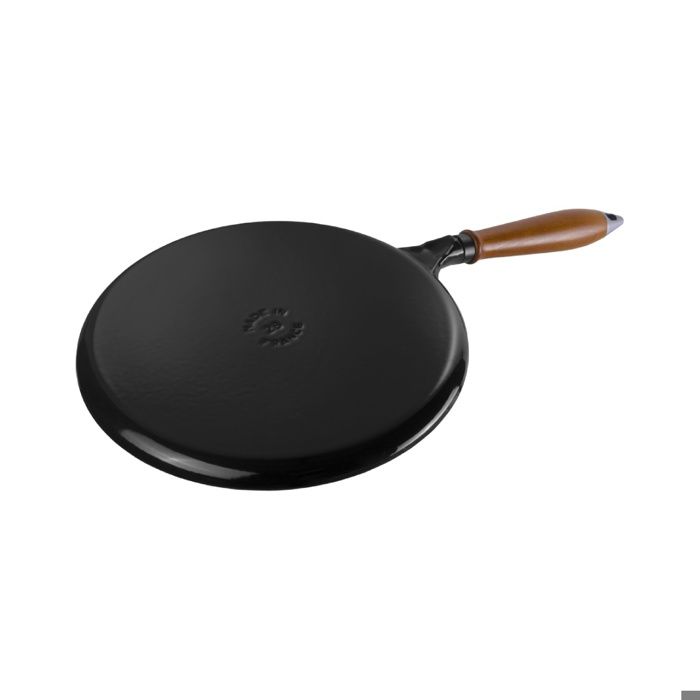 Staub 1212823 Poêle à Crêpes Noir Manche Bois 2…