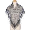 Floral Printed Veil Headband Embroidered Flower Tassels Scarves Simple Lace Shawl  Ladies