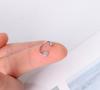 1pcs New Style Stainless Steel Ear Piercing Cz Stud Earrings Snake Moon Round Ball Arc Cartilage Helix Conch Screw Back Earring