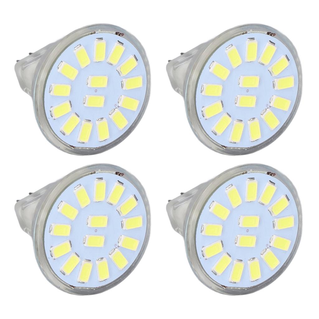 4PCS 15LED MR11 Light Bulb 5W 500LM Double Pin Base Landscape Spot Light Bulb for Living RoomCold White