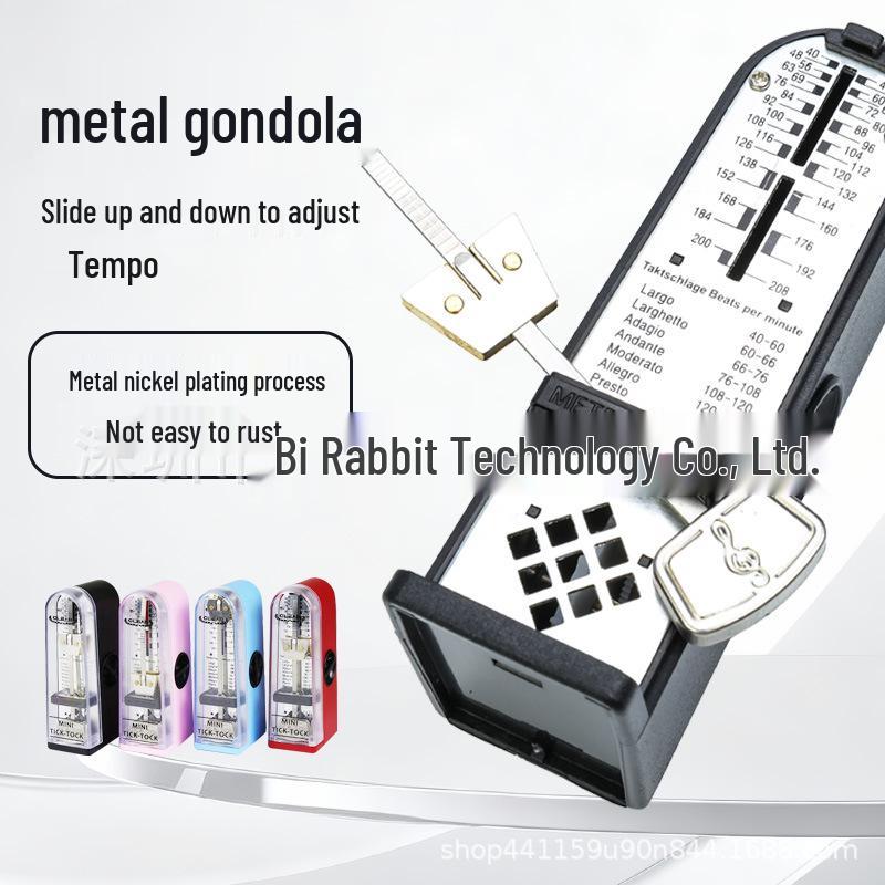 Mini Metrónomo Mecánico Portátil Universal para Ritmo de Examen - Ideal para Piano, Guitarra y Violín