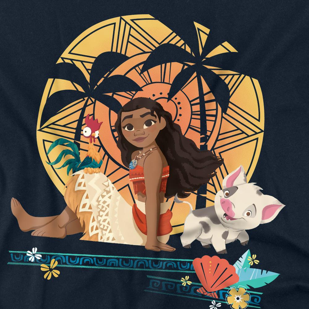 Moana Unisex Adult Sitting Sunset T-Shirt
